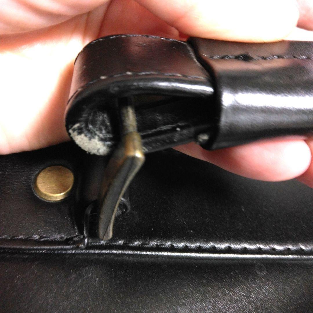 デキる男のブラックオールレザー　メンズキャリーバッグ