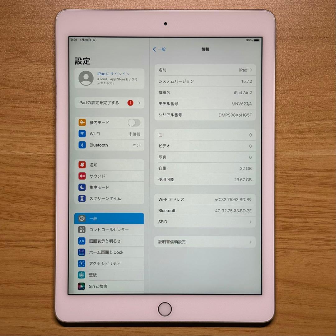 iPad Air 第2世代 (WiFiモデル/32GB)