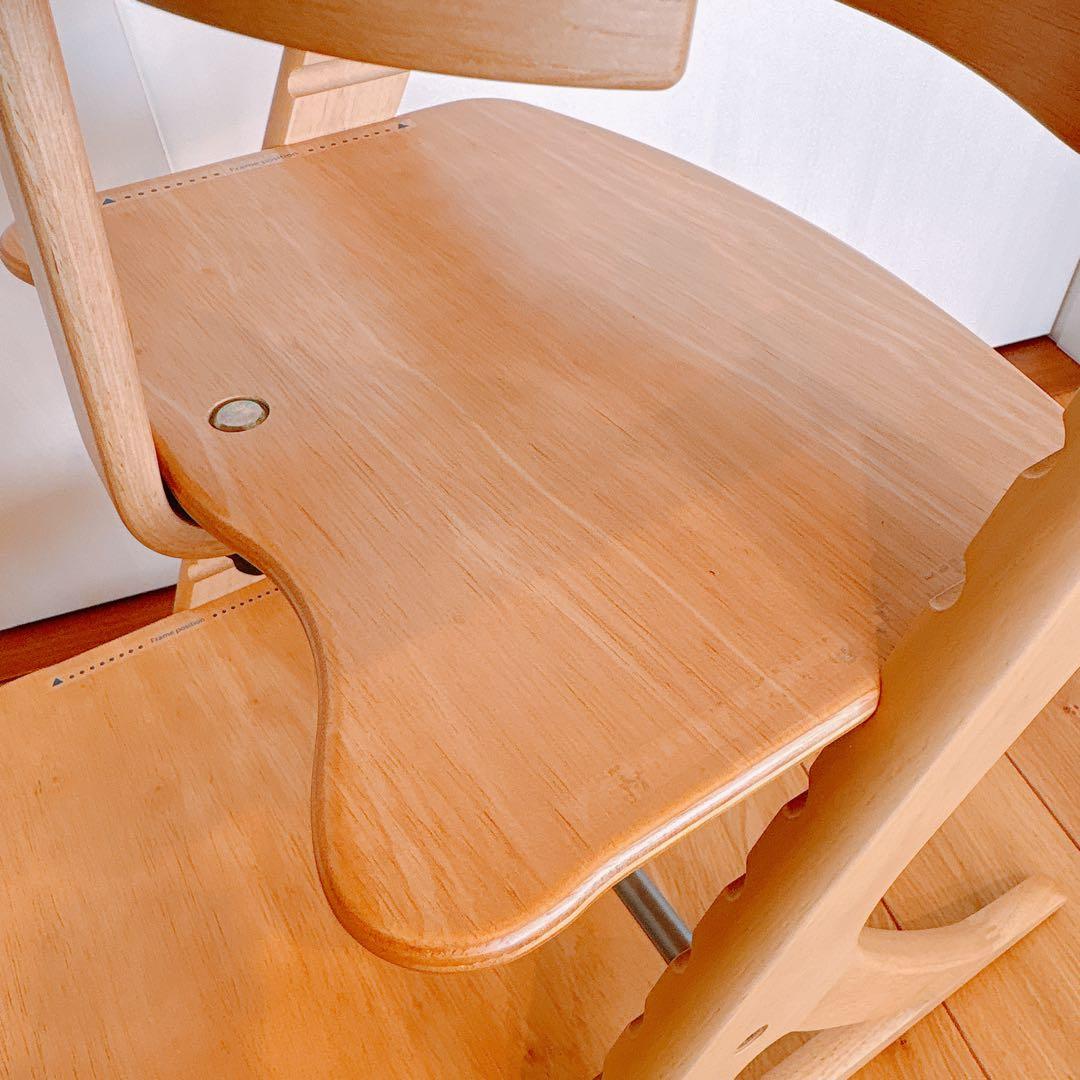 大和屋 すくすくチェアスリムプラス テーブル•ガード付属　ナチュラル