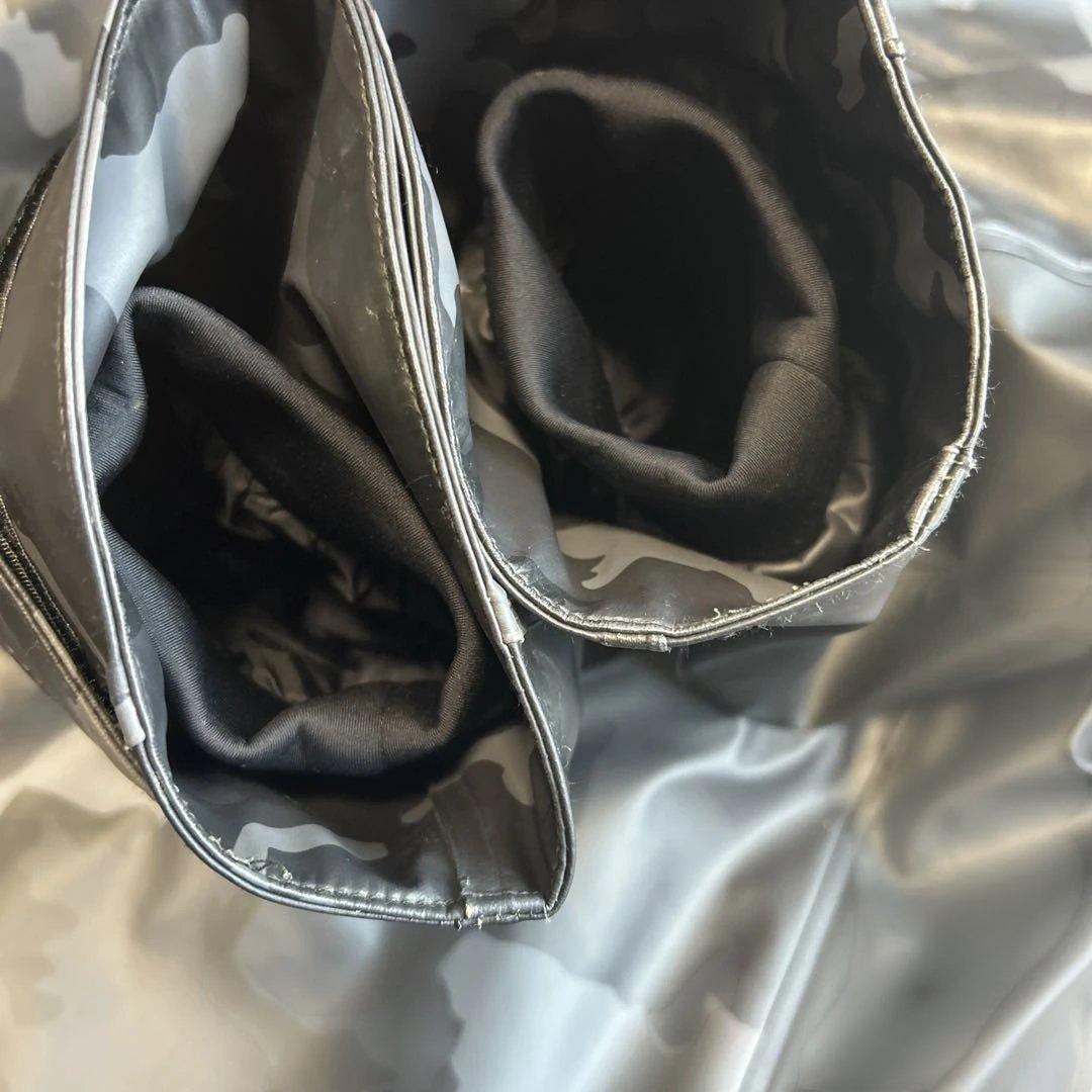 ダイワDaiwaオーシャンサロペット　ウインタースーツ防寒ブラックカモフラージュ