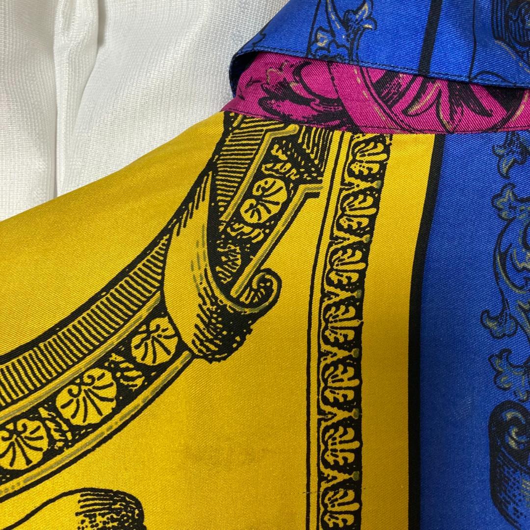 ▼GIANNI VERSACE　ヴィンテージ　バロック　シルクシャツ