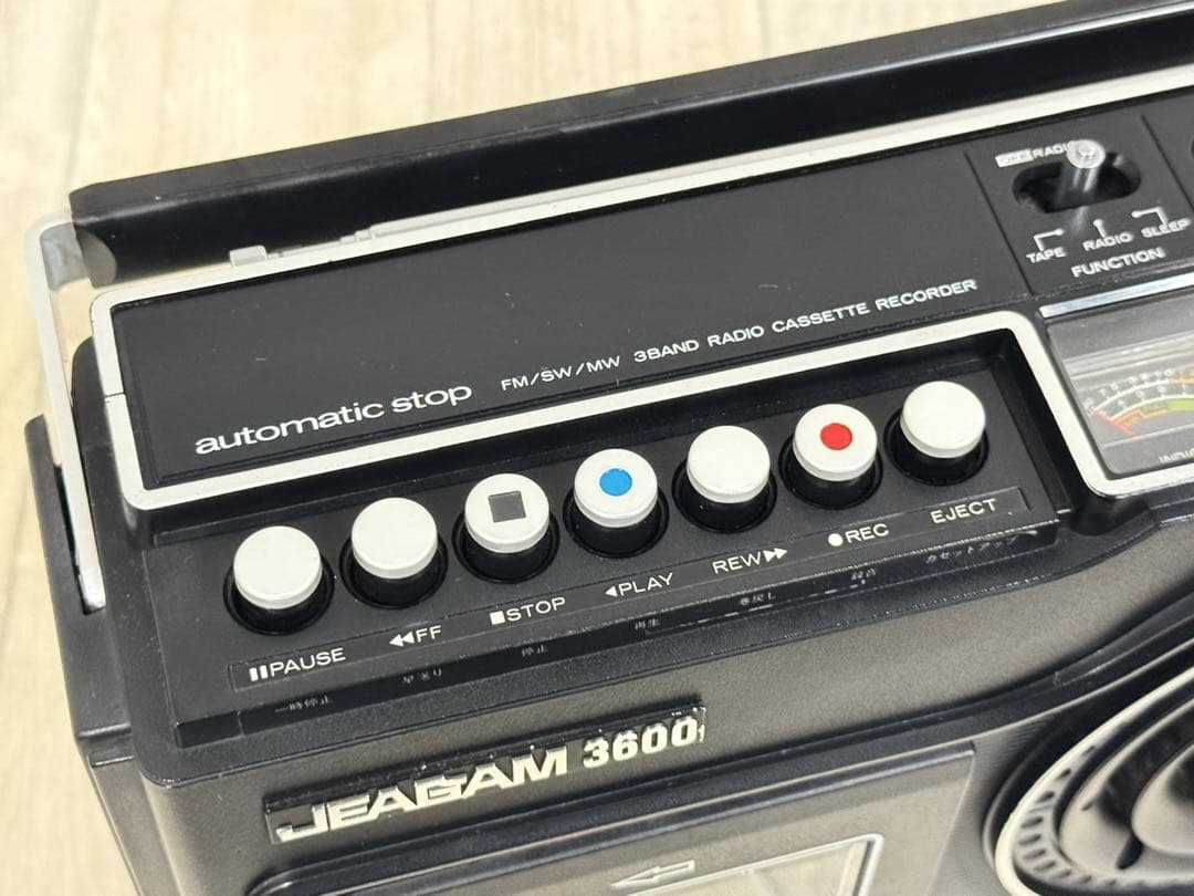 昭和レトロ品　JAGAM ラジオカセットJR-3600 希少