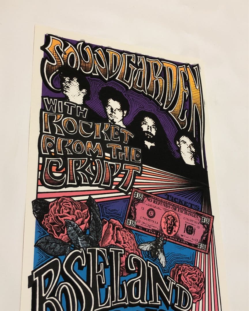 サウンドガーデン 1996 ニューヨークライブポスター ロケットフロムザクリプト