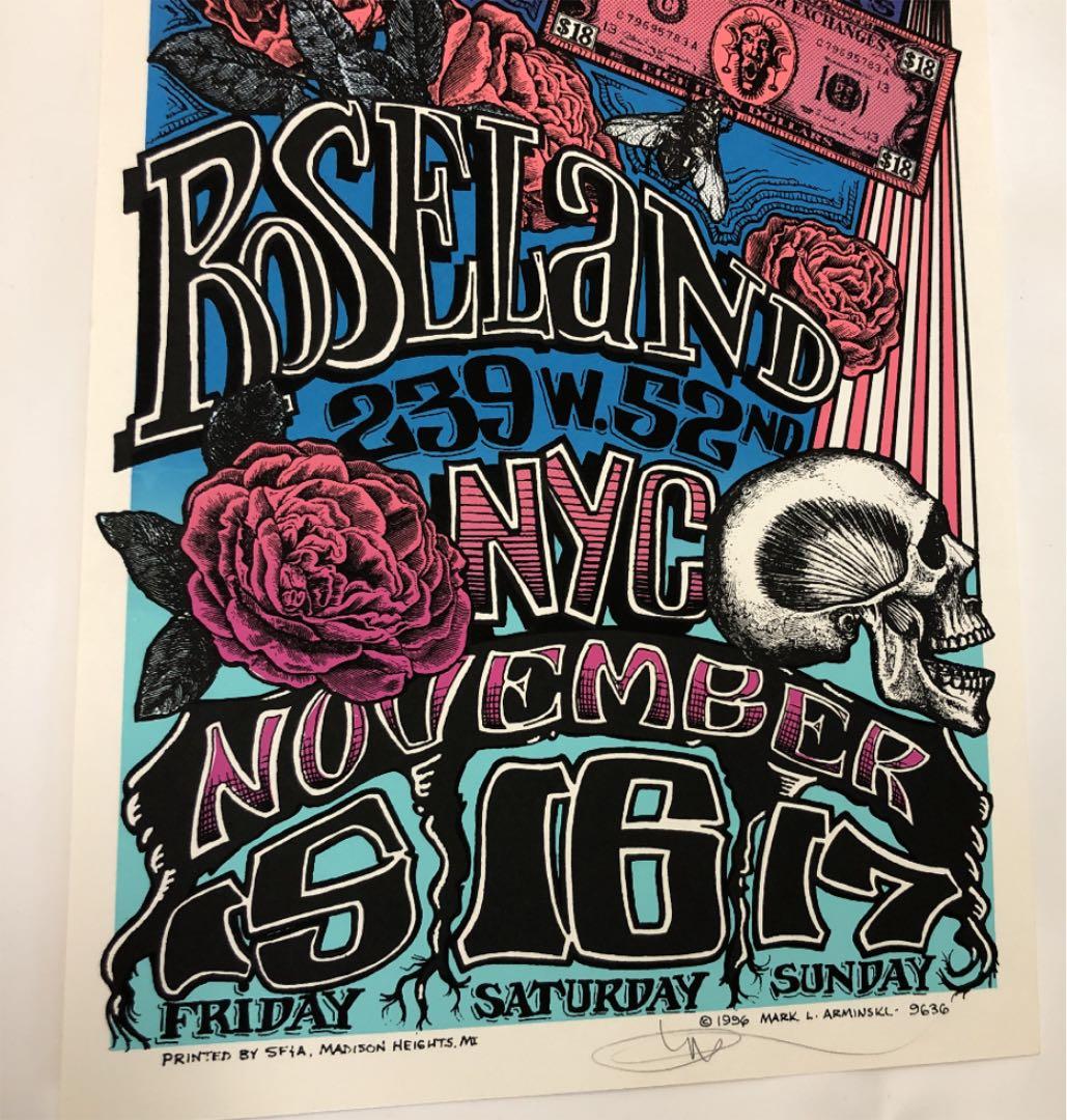 サウンドガーデン 1996 ニューヨークライブポスター ロケットフロムザクリプト