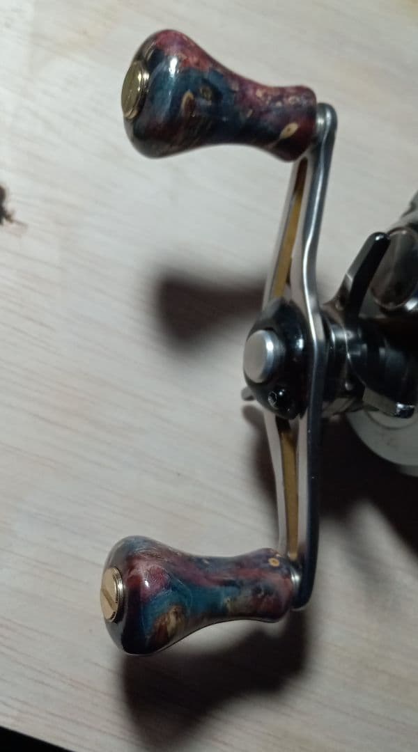 スタビライズドウッド　リールノブ　ハンドルノブ　シマノ　ダイワ　ベイト　ダブル