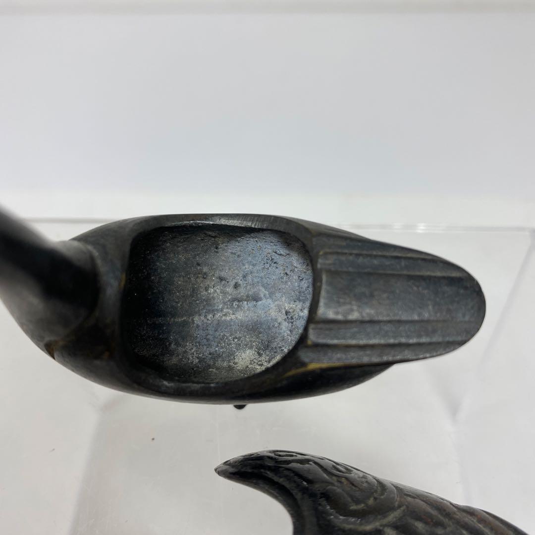 古銅　カモ　香炉　121g トトチ　東さ7-0330☆2F