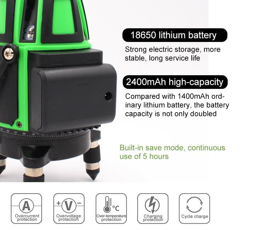 5ライン6点　グリーンレーザー墨出し器墨出器水準器水平器測定器墨出し機/高精度
