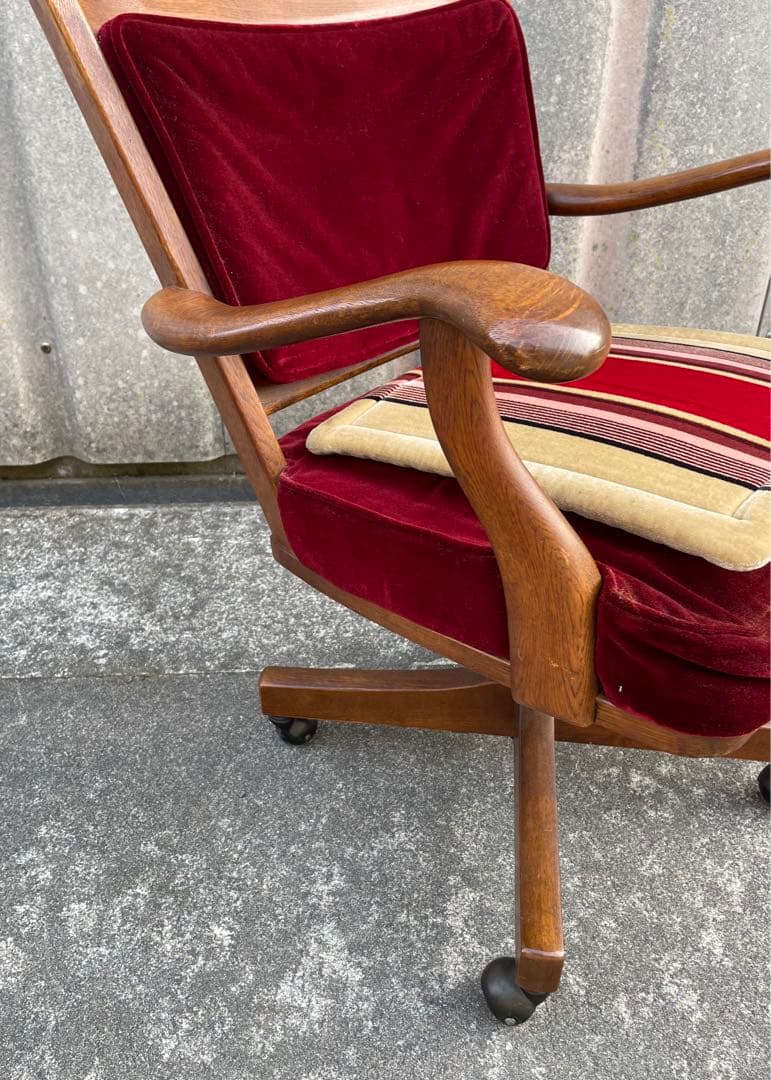 稀少/カリモク/コロニアル/デスクチェア/アームチェア /回転椅子/椅子/②