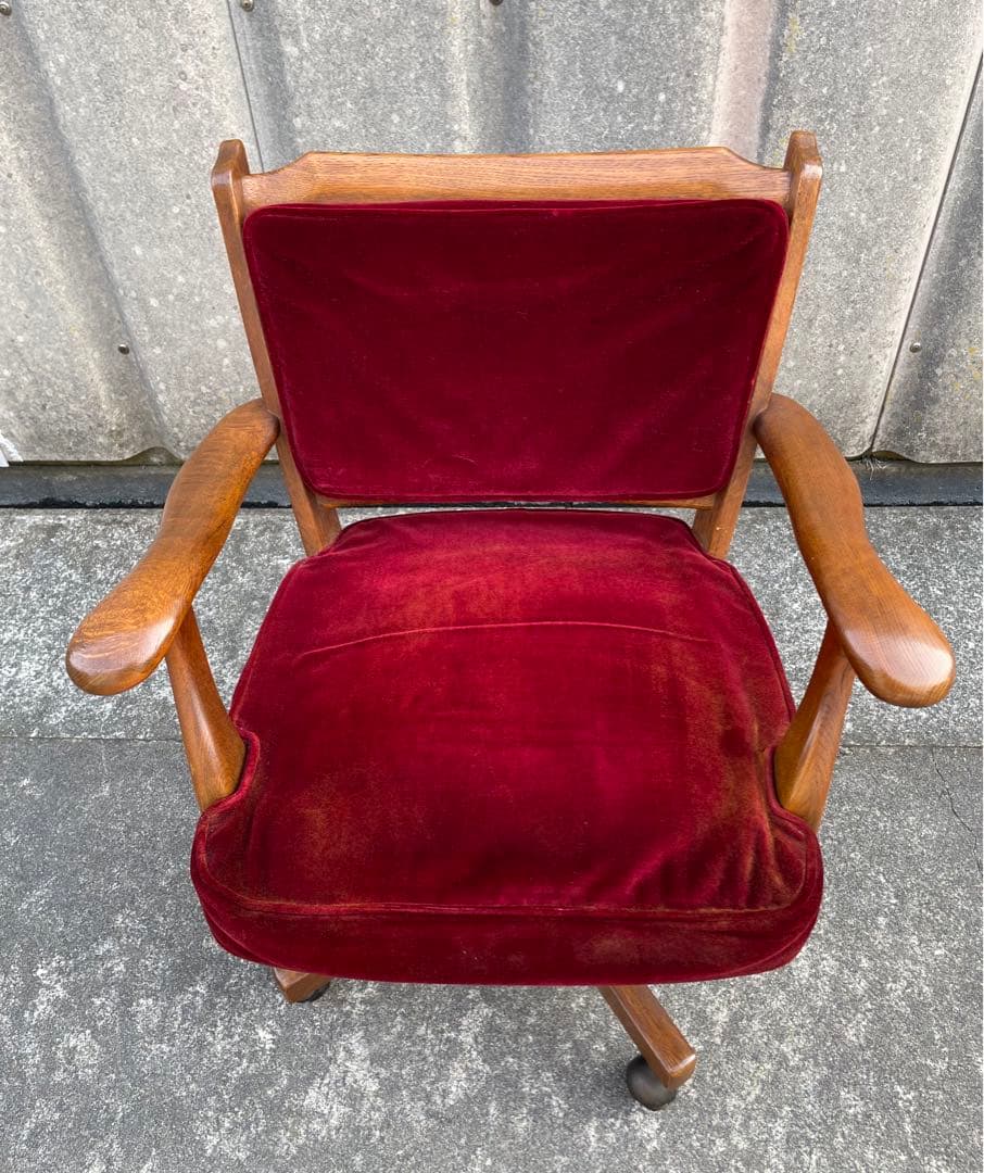 稀少/カリモク/コロニアル/デスクチェア/アームチェア /回転椅子/椅子/②