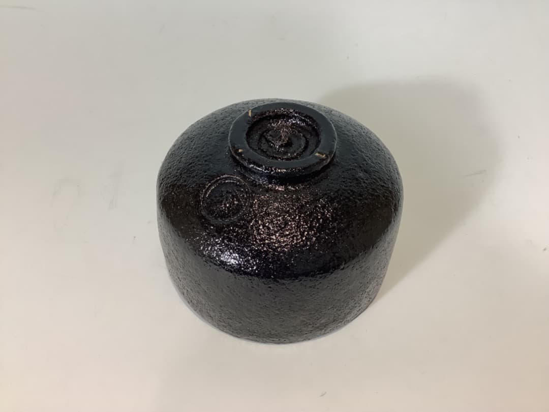 黒楽茶碗　小川長楽作