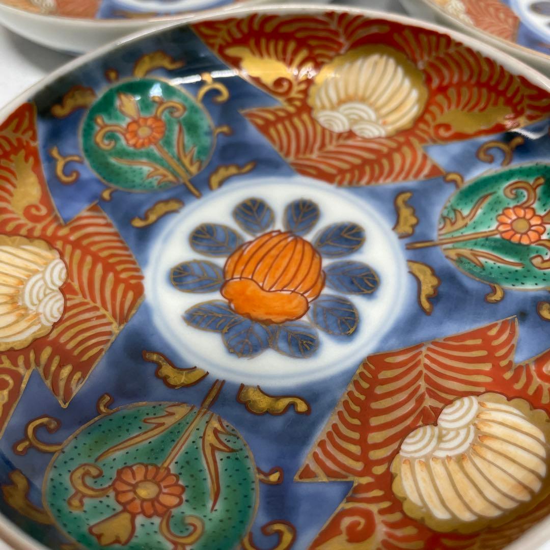 伊万里焼　アンティーク　色絵皿　小皿　５枚　セット