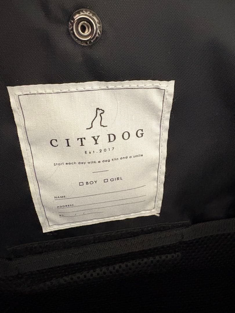 CITYDOG ネオプレーンバックパックキャリー Mサイズ ブラック リュック
