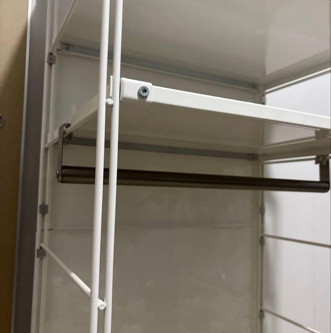 無印良品　スチールユニットシェルフ　ライトグレー　幅56×奥行き41×高さ120