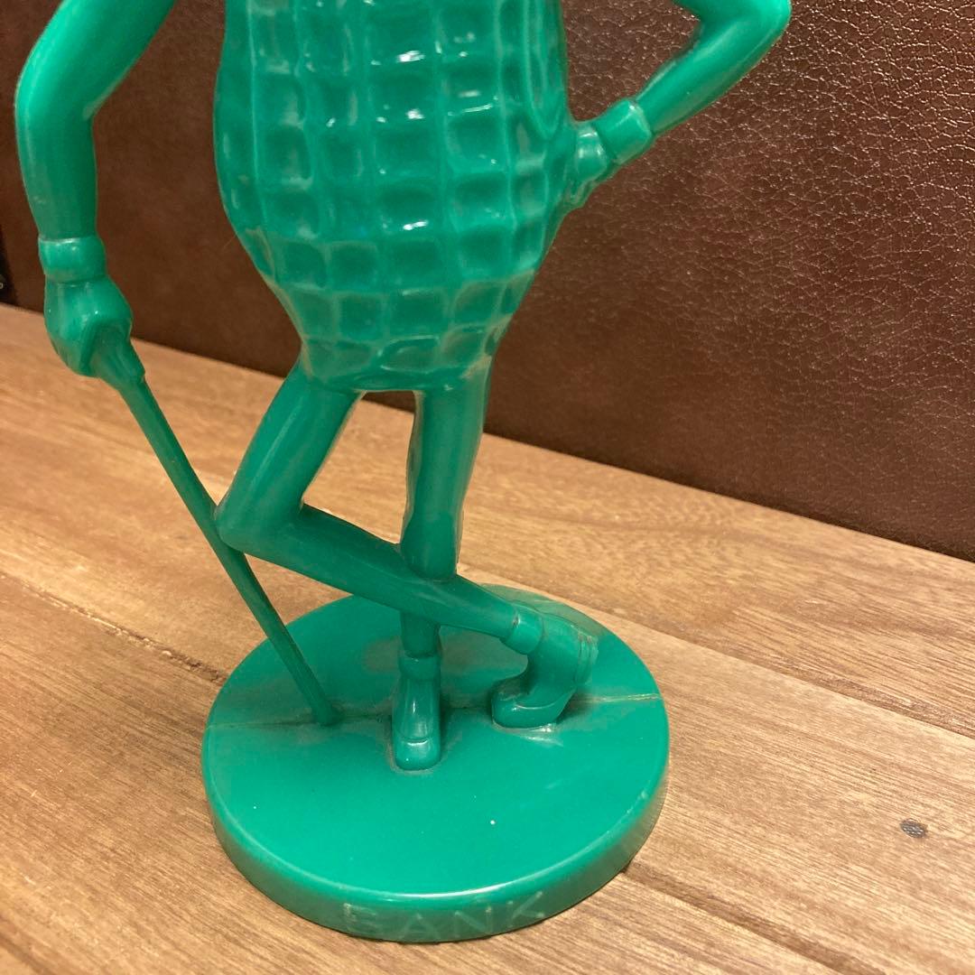 ミスターピーナッツ ビンテージバンク 貯金箱 アドバタイジングフィギュア緑