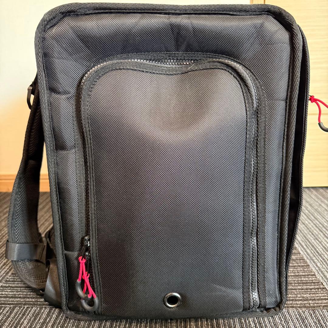 【1回のみ使用】マンダリンブラザーズ　ブラックナイロンリュック L 中型犬用