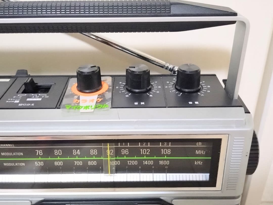 希少レトロ Victor カセットレコーダー付 ラジオ RC-242