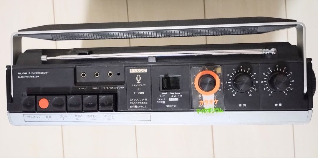 希少レトロ Victor カセットレコーダー付 ラジオ RC-242