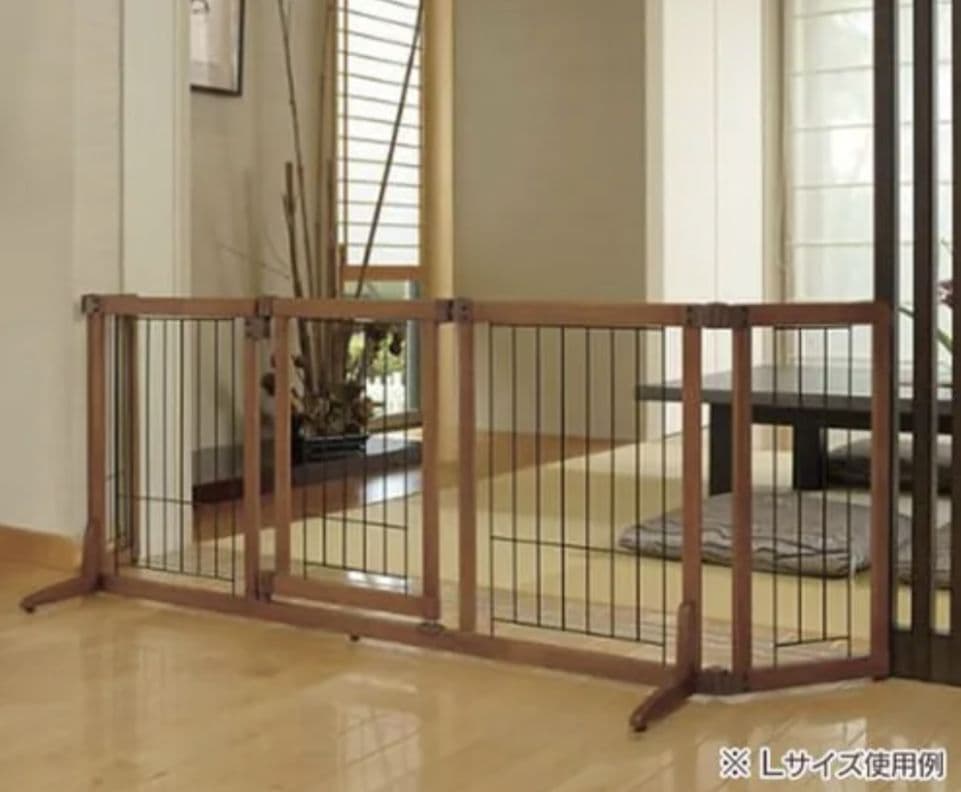 リッチェル　木製おくだけドア付ゲート　Lサイズ