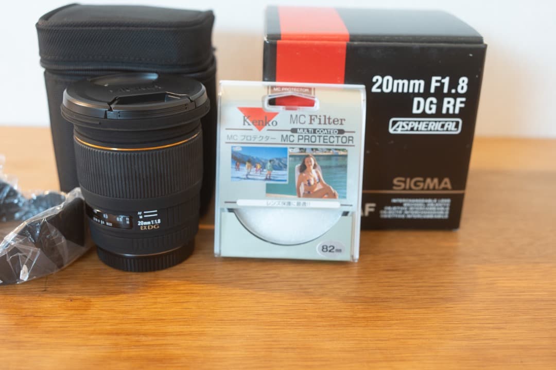 ＜美品＞SIGMA 20mm F1.8 DG RF（キヤノンEF） 元箱付