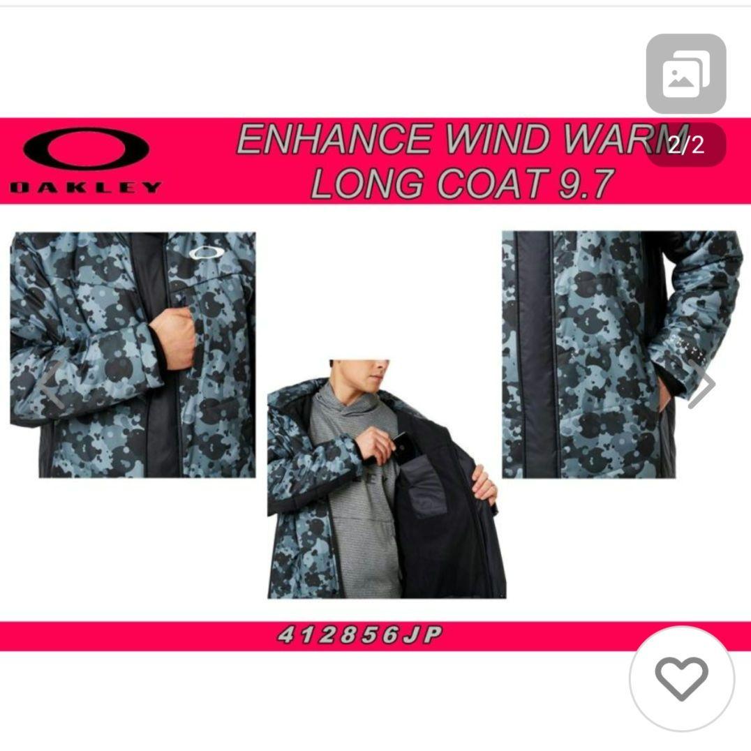 新品⭐OAKLEYオークリー⭐カモフラ　迷彩　裏起毛　中綿　ベンチコート　L