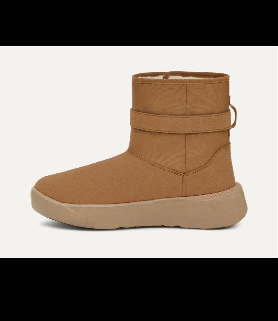 新年セール　【正規品】 UGG ブラウン　ストラップ付きショートブーツ