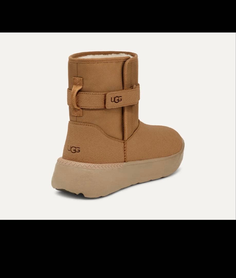 新年セール　【正規品】 UGG ブラウン　ストラップ付きショートブーツ