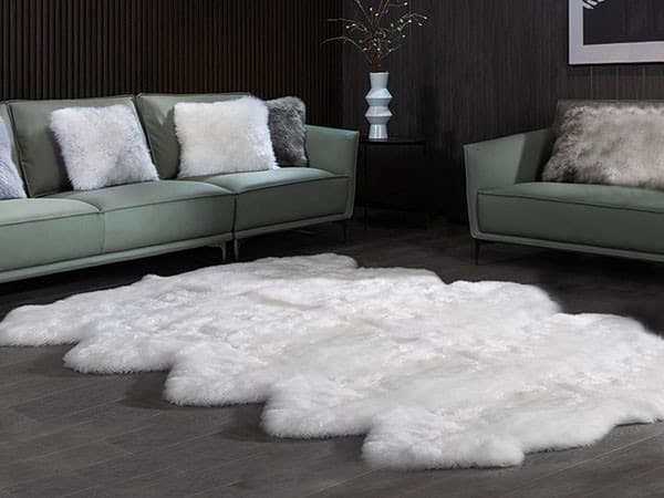 特大 ウィンドワード ラムスキンラグ 8匹物 WINDWARD コストコ 絨毯