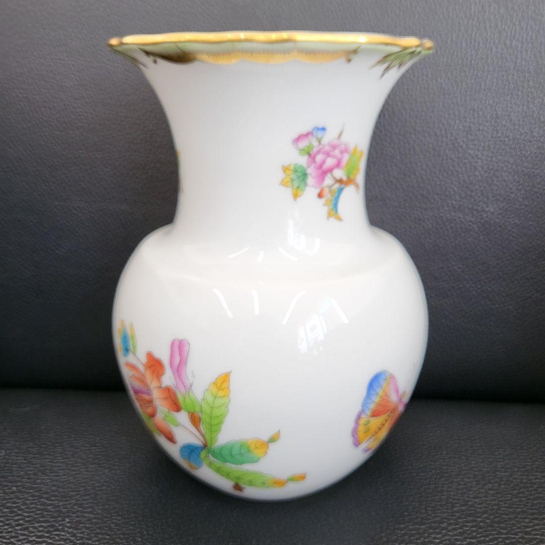 【E】美品✨ヘレンド ヴィクトリアブーケ 花瓶　フラワーベース