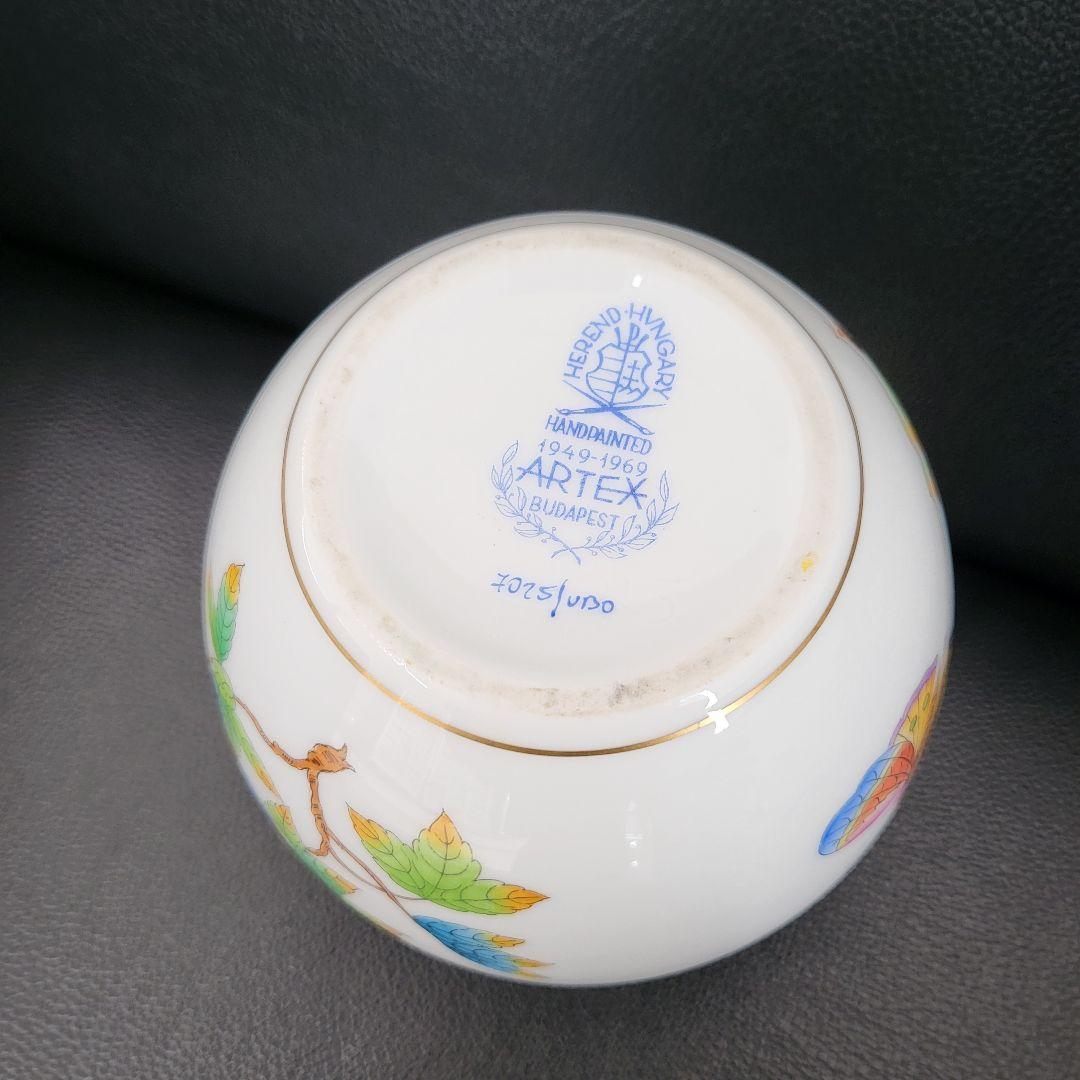 【E】美品✨ヘレンド ヴィクトリアブーケ 花瓶　フラワーベース