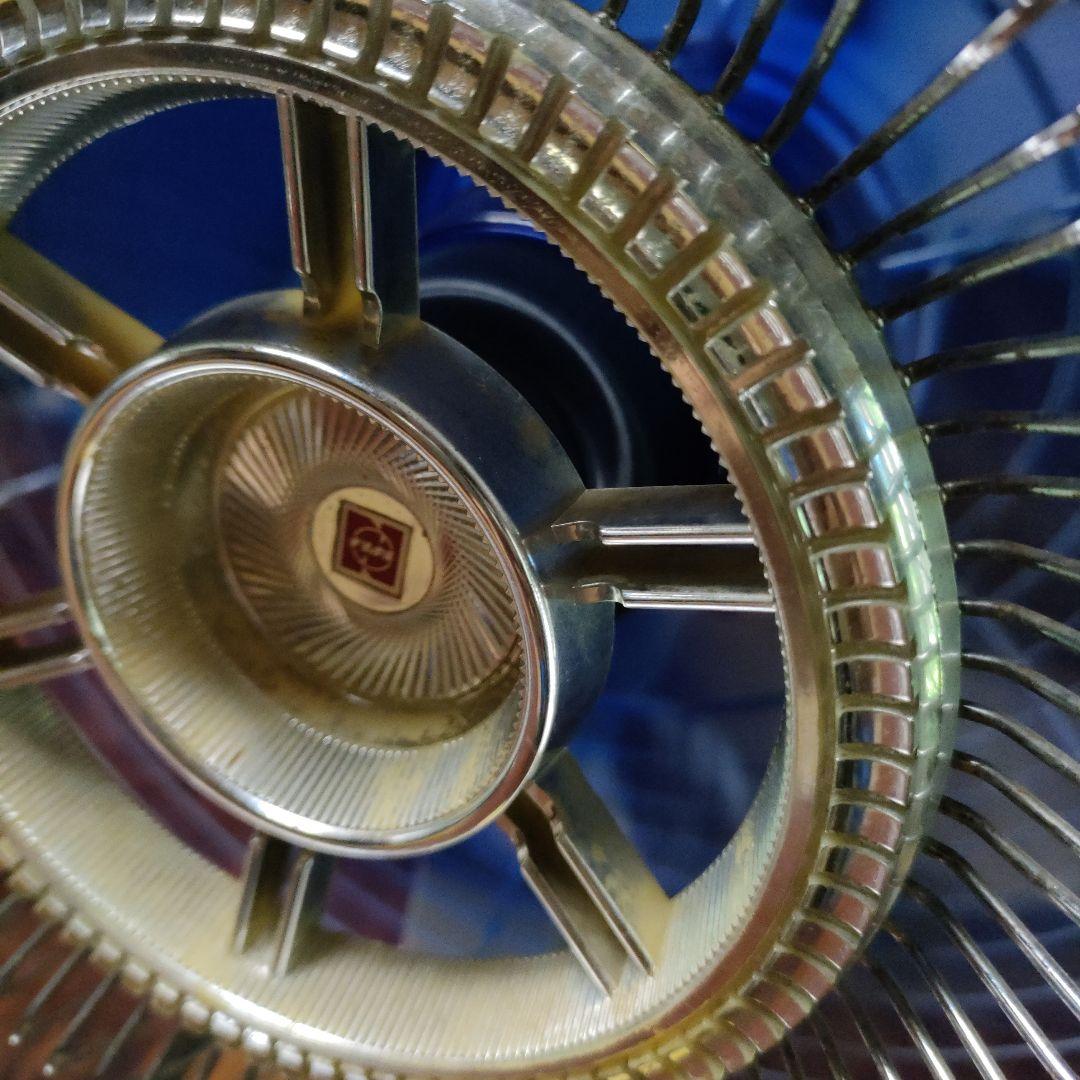 NATIONAL レトロ扇風機 青色ファン　３枚羽 ナショナル