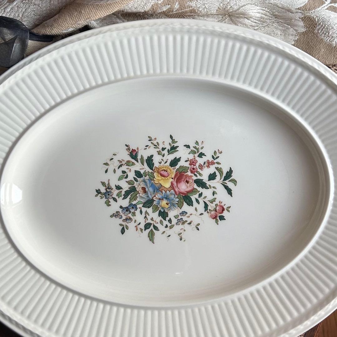 美品 英国製  Conway 英国の伝統美が息づく器ꕤ︎︎オーバル皿