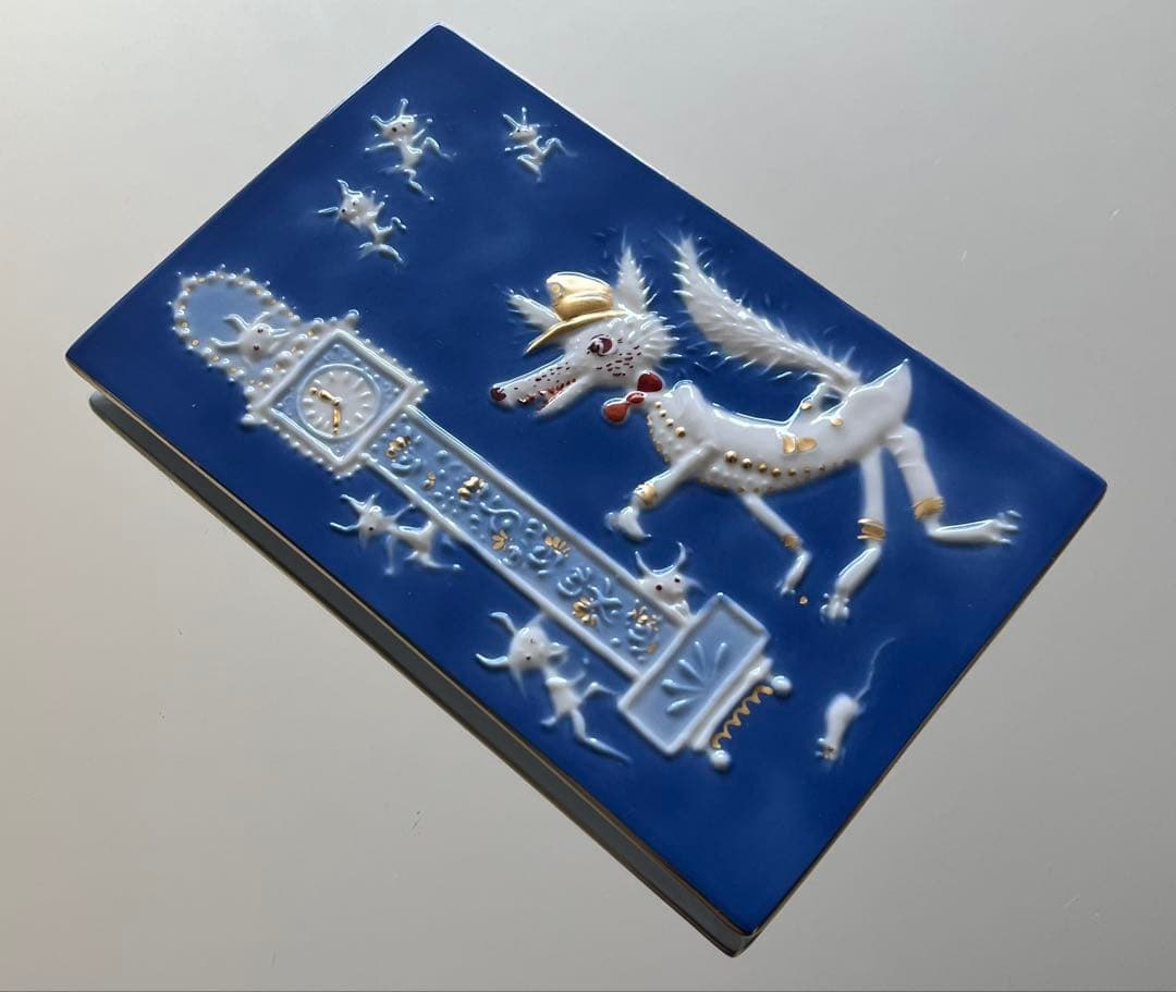 Meissen マイセン/※1級品 陶板 プラーク『七匹の子ヤギ』美品