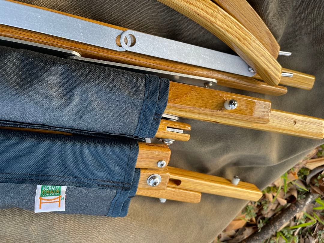 【未使用】カーミットチェア スタンダードオーク　ネイビー刻印なし　おまけ付き