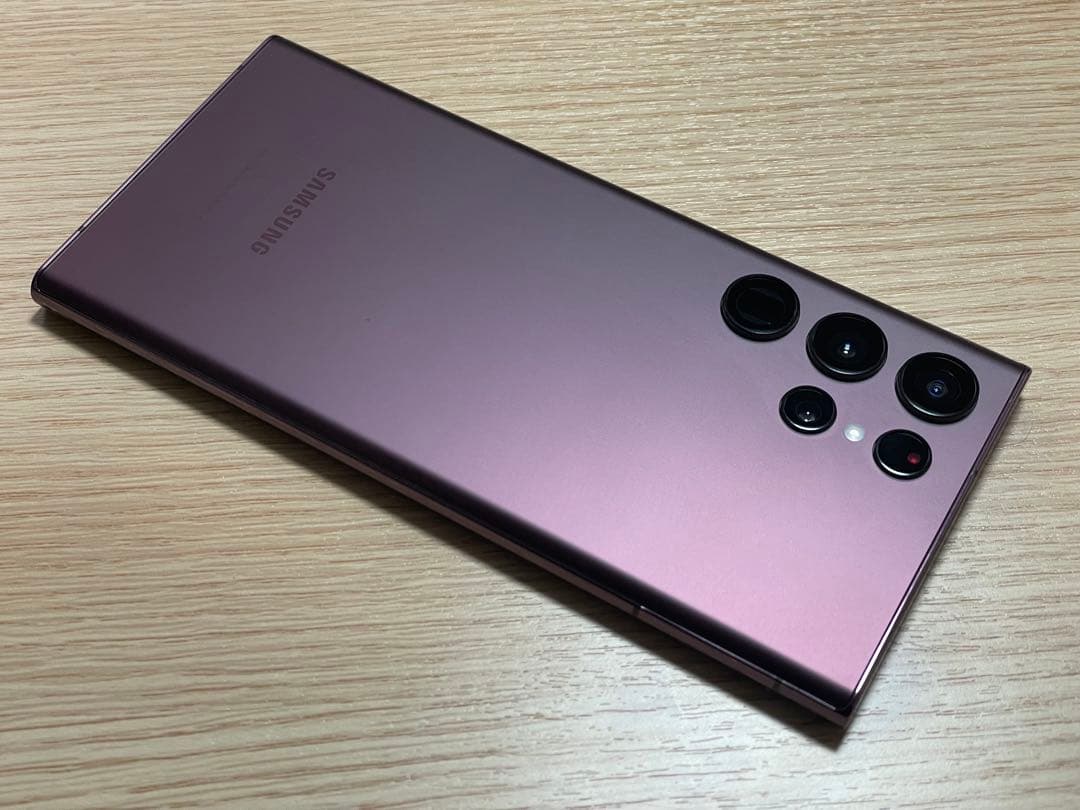 スマートフォン本体 Galaxy S22 Ultra 256 Burgundy SIM Free-