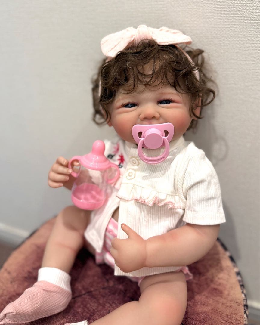 ★新品★リボーンドール フルボディー 天使の笑顔のベビーちゃん❷45cm 女の子