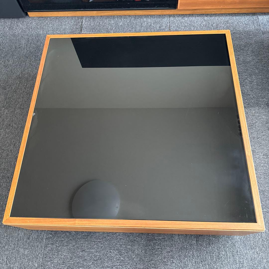 Actus fino アクタス　フィーノ ガラス　ローテーブル　引き出し