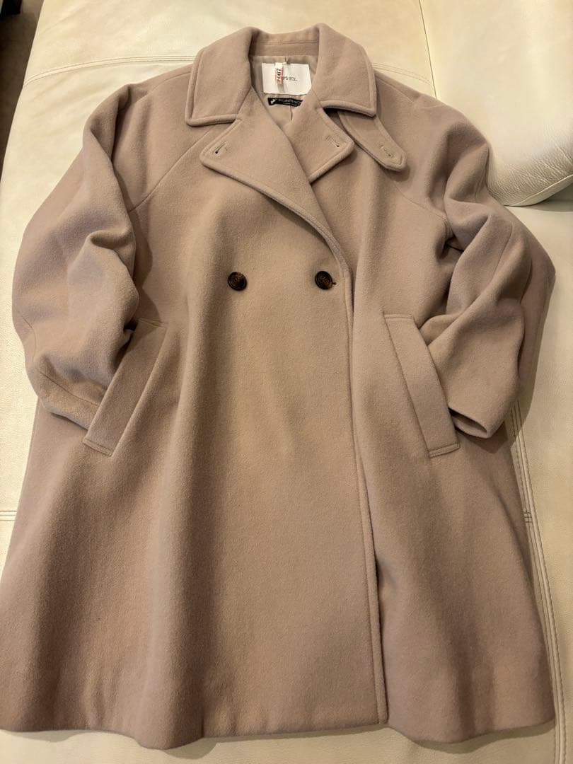 ★美品★SHIPS any★PONTETORTO★スタンド&ダブルカラーコート★