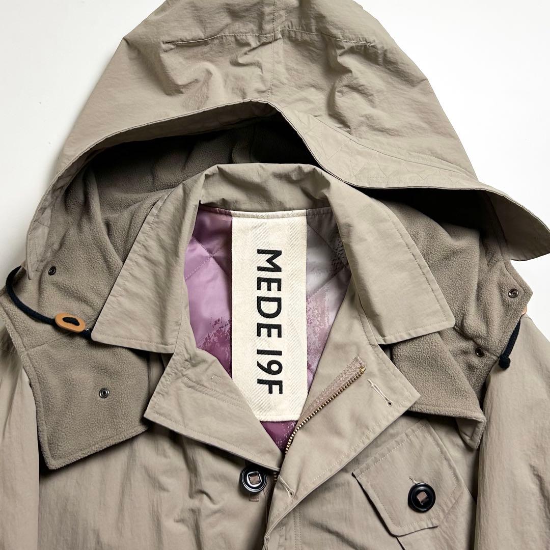【極美品】MEDE19F/フェリシモ/カナディアンモッズコート/中綿/フリース