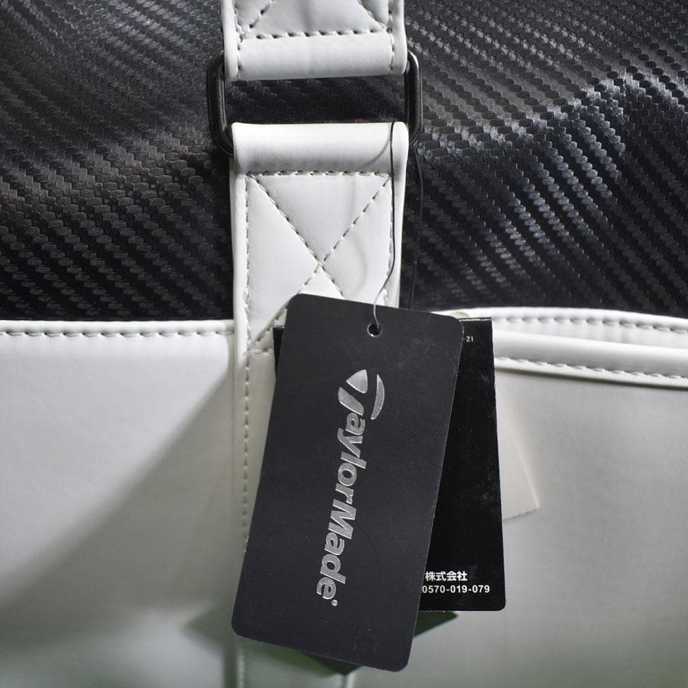 TaylorMade/テーラーメイド ゴルフ ボストンバッグ【白/黒】新品！