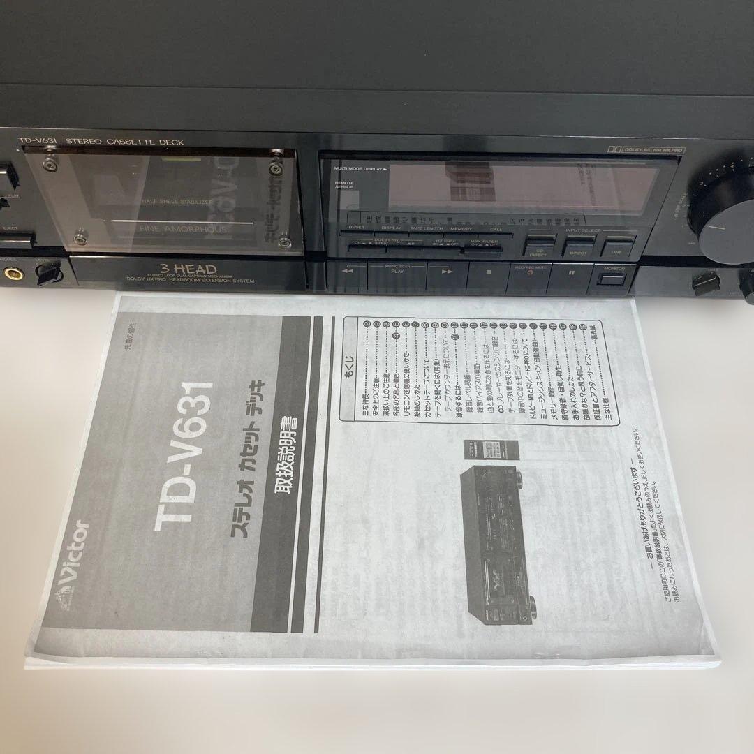 Victor TD-V631 ３ヘッドステレオカセットテープデッキ