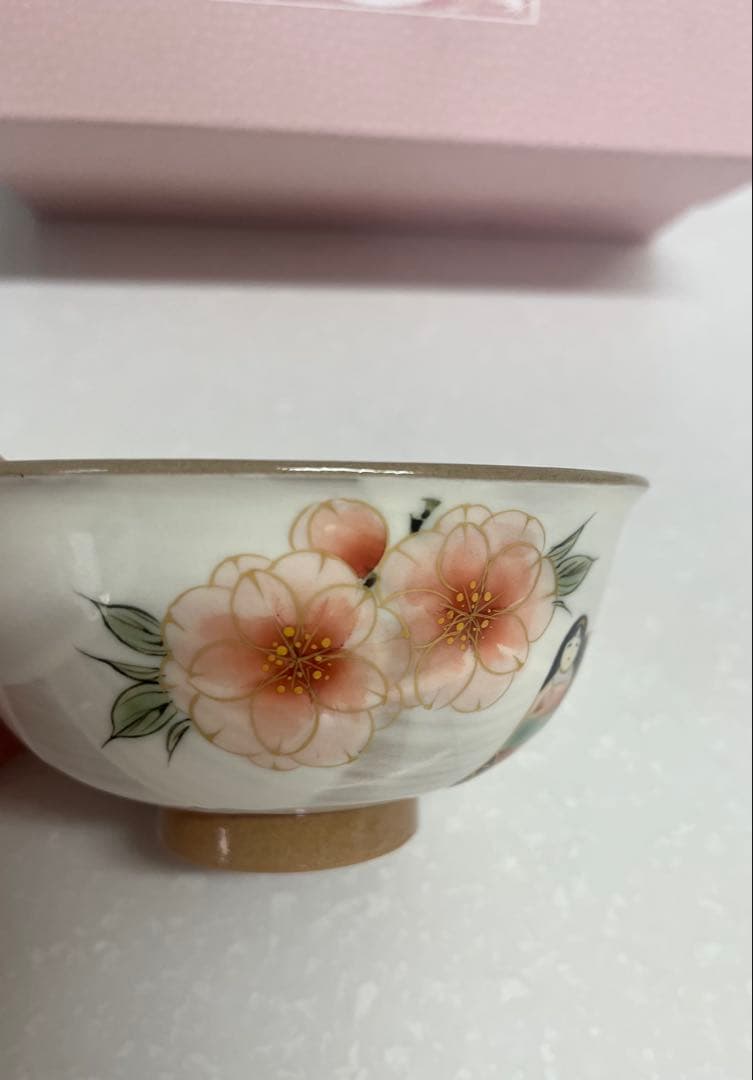 【京焼】陶あん窯　雛祭り　飯碗お湯呑みセット