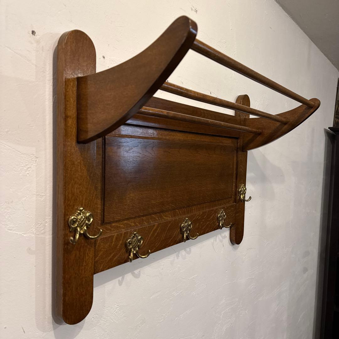 年末年始saleヴィンテージ　木製ウォールハンガー　壁掛け　ハンガーラック