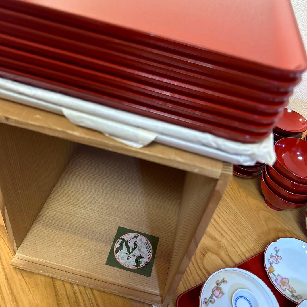 雛祭り　お膳　雛道具　田中屋　陶器　桐箱付き