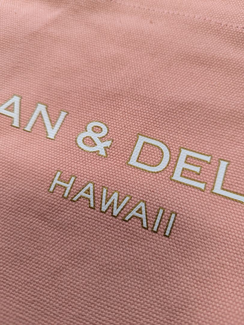 ＜新品＞ハワイ限定☆DEAN＆DELUCA☆トートSロイヤルピンク＋おまけ