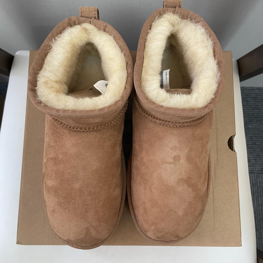 UGG クラシック ウルトラ ミニ プラットフォーム 3cm厚底ブーツ 24cm