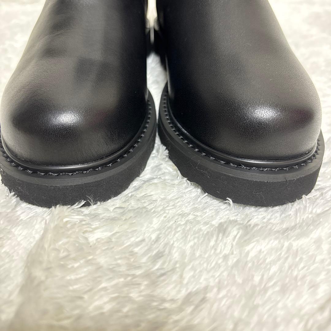 VINILO【ヴィニーロ】 サイドゴアブーツ ショート　ブラック 23.5cm