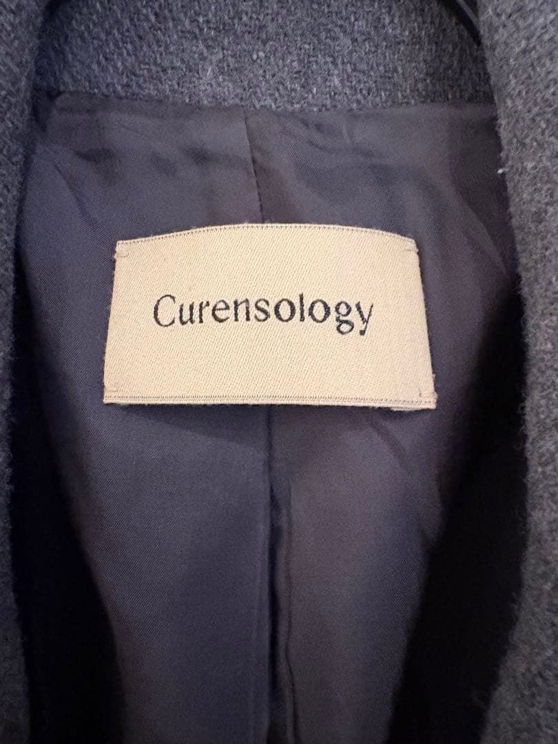 カレンソロジー　メルトンオーバーピーコート　グレー