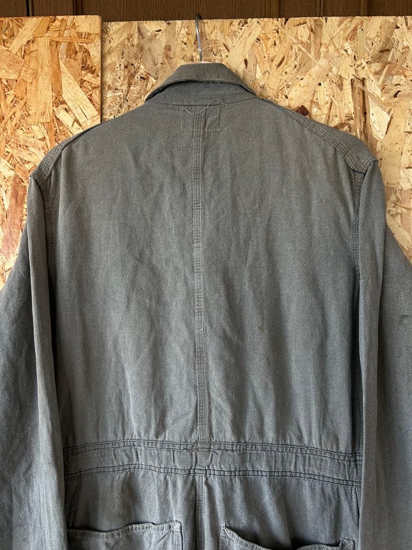 40s ブラックコバート オールインワン 黒シャン ツナギ 月桂樹ボタン