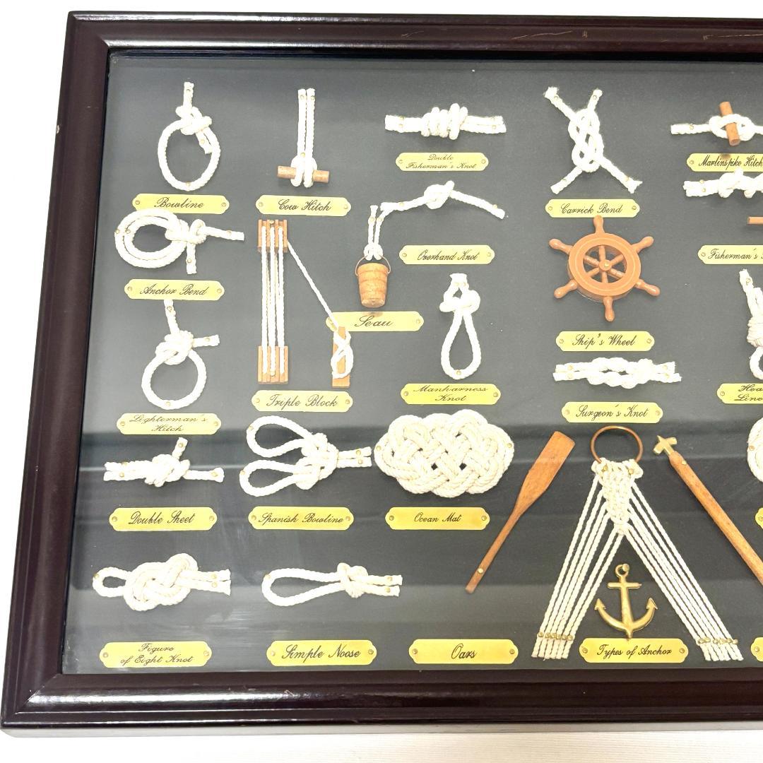 ノットボード　ロープノット　ロープノット額　マリン壁飾り