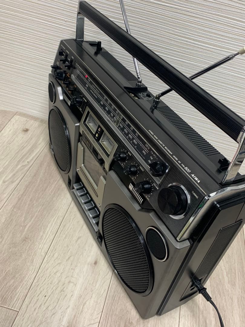 美品AIWAラジカセ TPR-820昭和レトロラジカセ動作品レアメンテナンス済み
